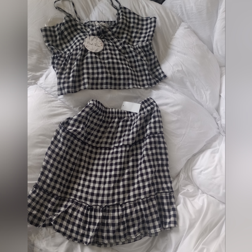 Crop top & Skirt set